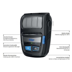 Ασύρματος φορητός εκτυπωτής αλκοολόμετρου Drager με Bluetooth - Ασύρματος Φορητός εκτυπωτής αλκοολόμετρου Drager με  Bluetooth