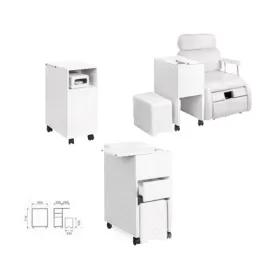 Βοηθός μανικιούρ τροχήλατος με σκαμπώ 5723