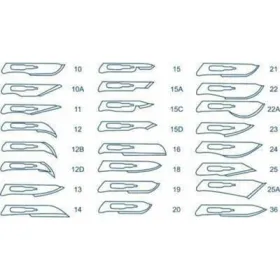 Λεπίδες χειρουργικές stainless steel μιας χρήσης PARAMOUNT 100 τεμάχια  | 24 - Χειρουργικές λάμες μιας χρήσης 100 τεμάχια 