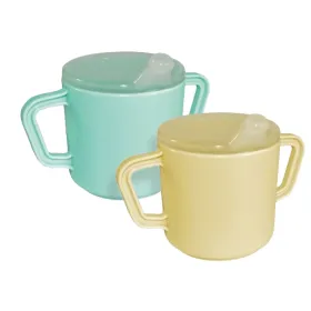Plastic drinking cup with 2 handles 21200