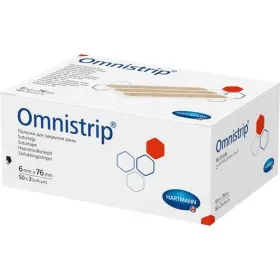 Ταινίες συγκράτησης δέρματος Omnistrip 6x76mm 1x3 ST P50 50 τεμάχια