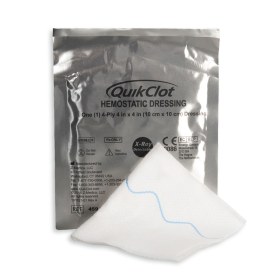 QUIKCLOT hemostatic dressing 10x10cm 4ply