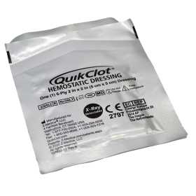 QUIKCLOT hemostatic dressing 5x5cm 4ply REF302 - QUIKCLOT hemostatic dressing 5x5cm 4ply