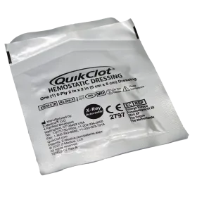 QUIKCLOT hemostatic dressing 5x5cm 4ply REF302 - QUIKCLOT hemostatic dressing 5x5cm 4ply