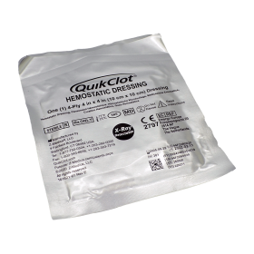 QUIKCLOT hemostatic dressing 10x10cm 4ply