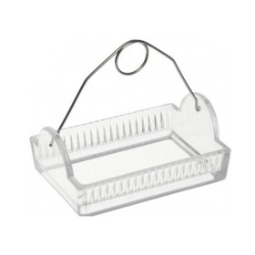 Basket for glass containers with handle