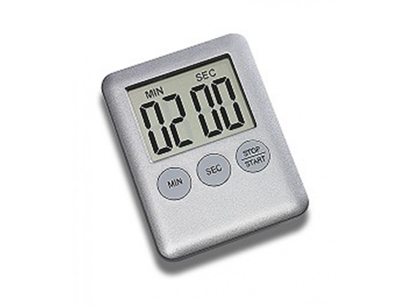 Digital Timer with large display - silver Digital Timer with large display - silver