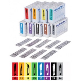 Disposable sterile surgical blades PARAGON 100 pieces - 