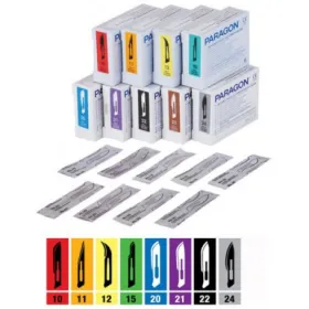 Disposable sterile surgical blades PARAGON 100 pieces | 10 - 