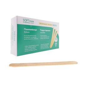 Γλωσσοπίεστρα μη αποστειρωμένα ξύλινα 100 τεμάχια 