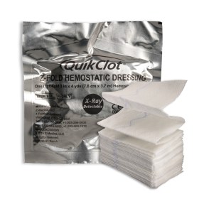 QUIKCLOT Z-Fold hemostatic dressing 7.6x3.7cm