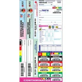 All Risk® Pediatric Triage Tags With Dual Wristbands