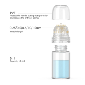 Hydra needle for Mesotherapy with 20 titanium needles | 1.0mm