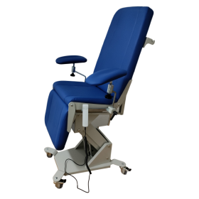blood donor chair with electrically adjustable height - 
