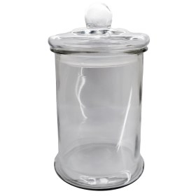 Glass container with lid diameter 30cm 4lt