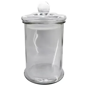 Glass container with lid diameter 30cm 4lt
