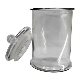 Glass container with lid diameter 30cm 4lt - 