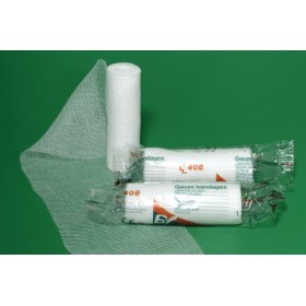 Gauze bandages without selvedges 10cm x 10m 406-004