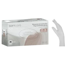 Classic 100 powder-free vinyl test gloves, transparent pieces | Large