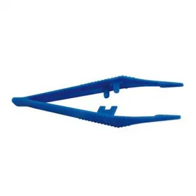 Λαβίδα πλαστική μιας χρήσης αποστειρωμένη μπλε 13cm 489-005 1 τεμάχιο 