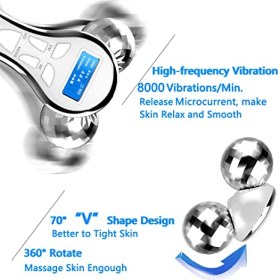 Handheld 4d Ems Pulse Roller Massager