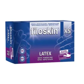 Latex powder free gloves FILOSKIN 100 pieces