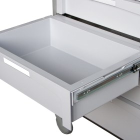 Τρόλεϊ φαρμάκων με 5 συρτάρια λευκό Novimed®  - 