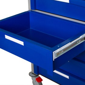 Τρόλεϊ νοσηλείας με 5 συρτάρια μπλε Novimed® - 