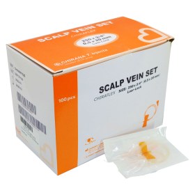 Intravenous butterflies 100 pieces 25G (0,5mm) orange