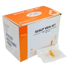 Intravenous butterflies 100 pieces 25G (0,5mm) orange