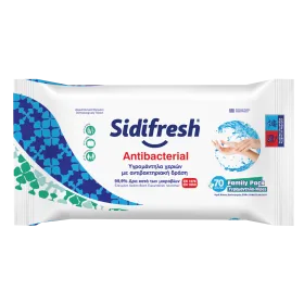 Antibacterial wet wipes Sidifresh 70pcs