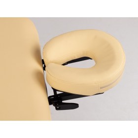 Fixed examination bed with hole ALEXA light cream