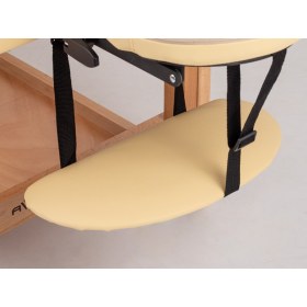 Fixed examination bed with hole ALEXA light cream