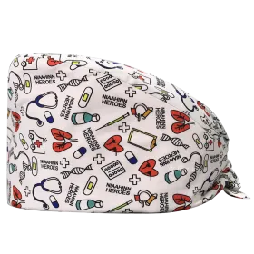 Καπέλο υφασμάτινο χειρουργείου με σχέδια 22142