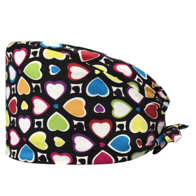 Surgical cap with designs 22089