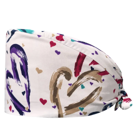 Surgical cap with designs 22009