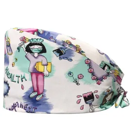 Surgical cap with designs 22109