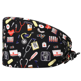 Surgical cap with designs 22141