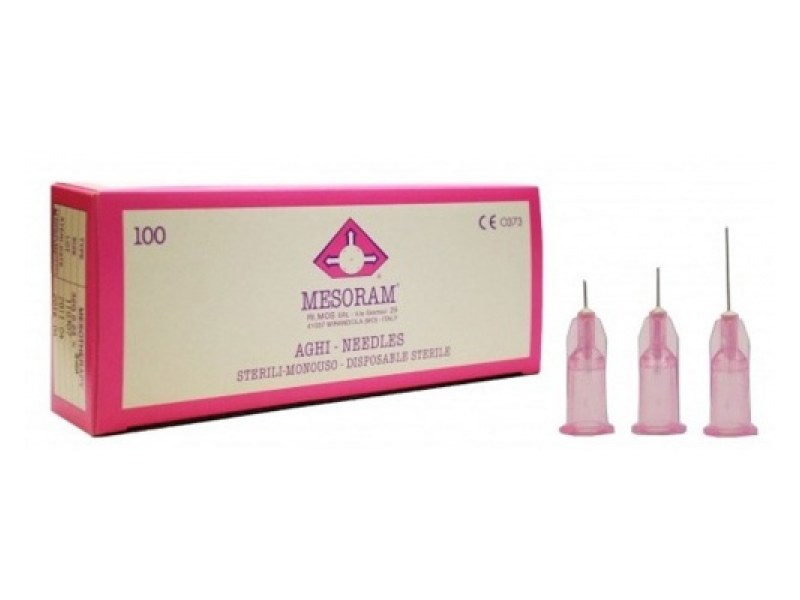 Βελόνες μεσοθεραπείας Mesoram 32G x 12mm 100 τεμάχια Βελόνες μεσοθεραπείας Mesoram 32G x 12mm 100 τεμάχια