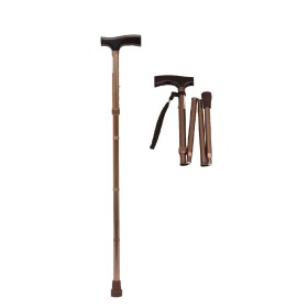 Πτυσσόμενο μπαστούνι αλουμινίου μπρονζέ