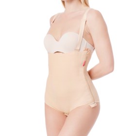 Κορσές λιποαναρρόφησης κοιλιάς 1351 μπεζ - 