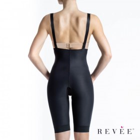 Κορσές σύσφιξης γυναικείο πάνω γόνατο με τιράντες 0104 μαύρος