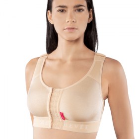 Post-operative bra with hooks JULIE 0303 beige - 