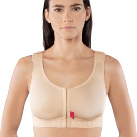 Post-operative bra with hooks JULIE 0303 beige