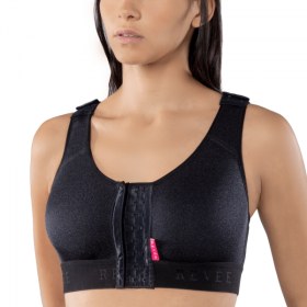 Στηθόδεσμος μετεγχειρητικός με γαντζάκια JULIE 0303 μαύρος 