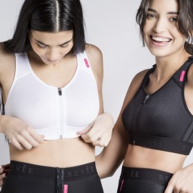 Post-operative bra with zipper ELODIE 0302 beige - 