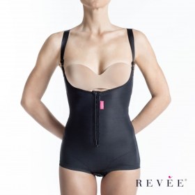 Compression corset short with high back 1352 black