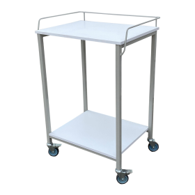 Τραπεζίδιο τροχήλατο 2203 με 1 ράφι & κάγκελο