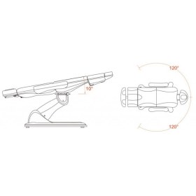 Electric podology chair 5 motors TARSE 2246C