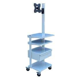 Πύργος μηχανημάτων 4 ράφια με συρτάρι & βάση οθόνης 8609